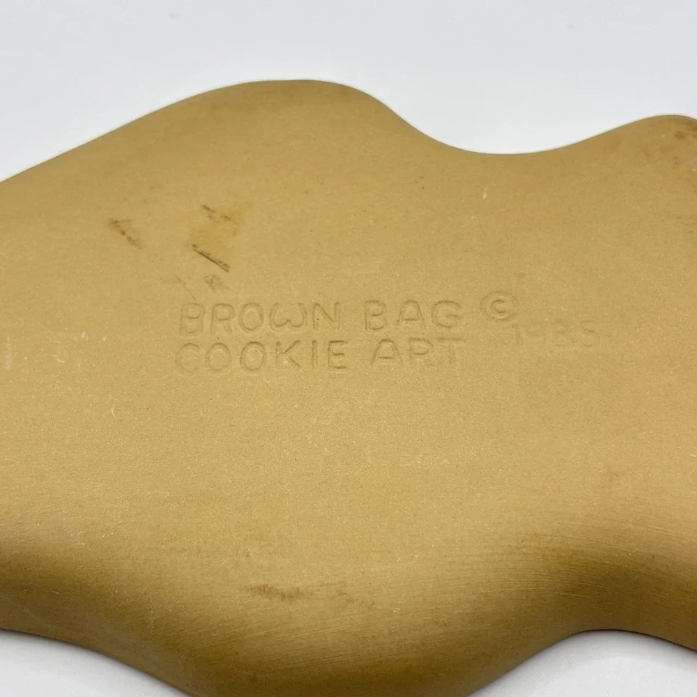Vintage 1995 Brown Bag Santa Cookie Mold